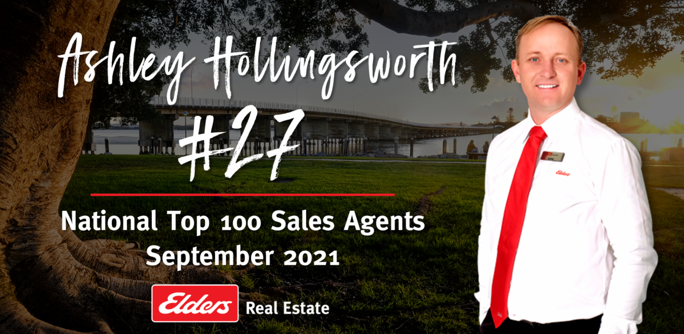 Ashley Hollingsworth ranked #27 in Australia for Residential Sales – September 2021